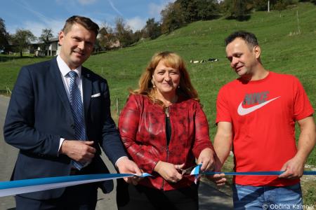 Odprtje odseka prenovljene ceste na motniško Belo (24)